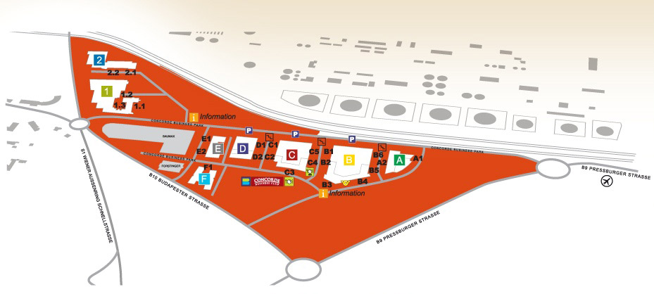 Lageplan Concorde Business Park